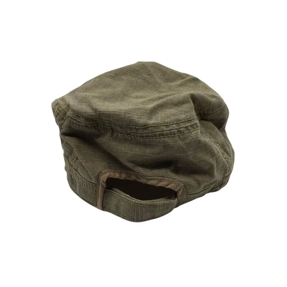 Baby Gap‎ Olive Green Cotton Military Style Cadet Cap Zip Pocket Infant M/L